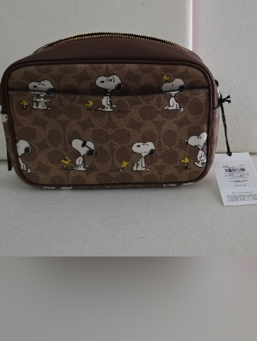 Coach Signature Snppy Pt Jamie Shoulder Bag in Tan/Brown Multi - Picture 2 of 3